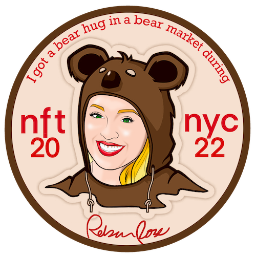 I met Rebecca Rose at NFTNYC 2022! POAP image