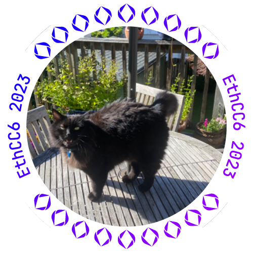 I met sunnycat.eth at EthCC 2023 POAP image