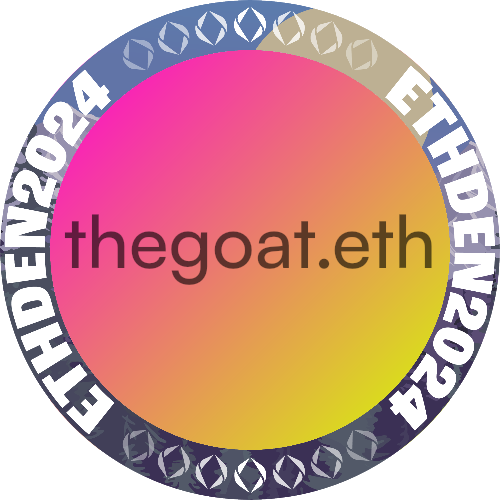 I met thegoat.eth at ETHDenver 2024 POAP image