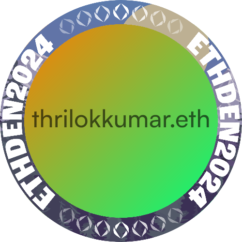I met thrilokkumar.eth at ETHDenver 2024 POAP image