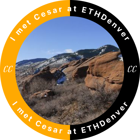 I met with César at ETHDenver 2023 POAP image