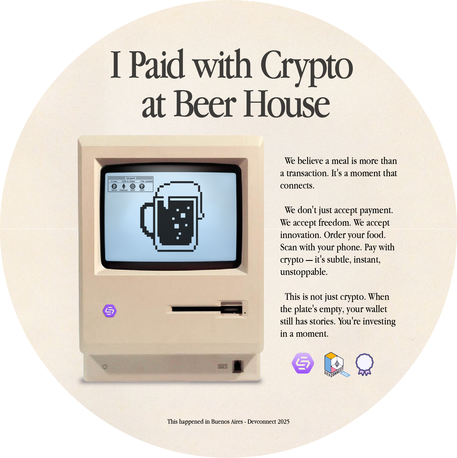 Drop #213891: I paid with Crypto at Beer House
