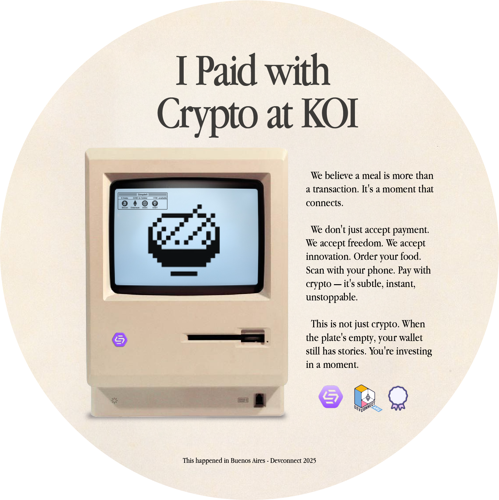 I paid with Crypto at KOI POAP image
