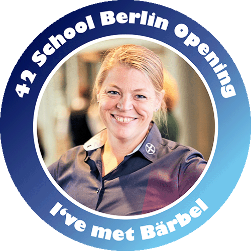 I’ve met Baerbel during the 42 School Berlin Opening POAP image