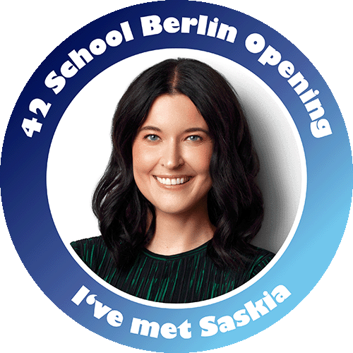 I’ve met Saskia during the 42 School Berlin Opening POAP image