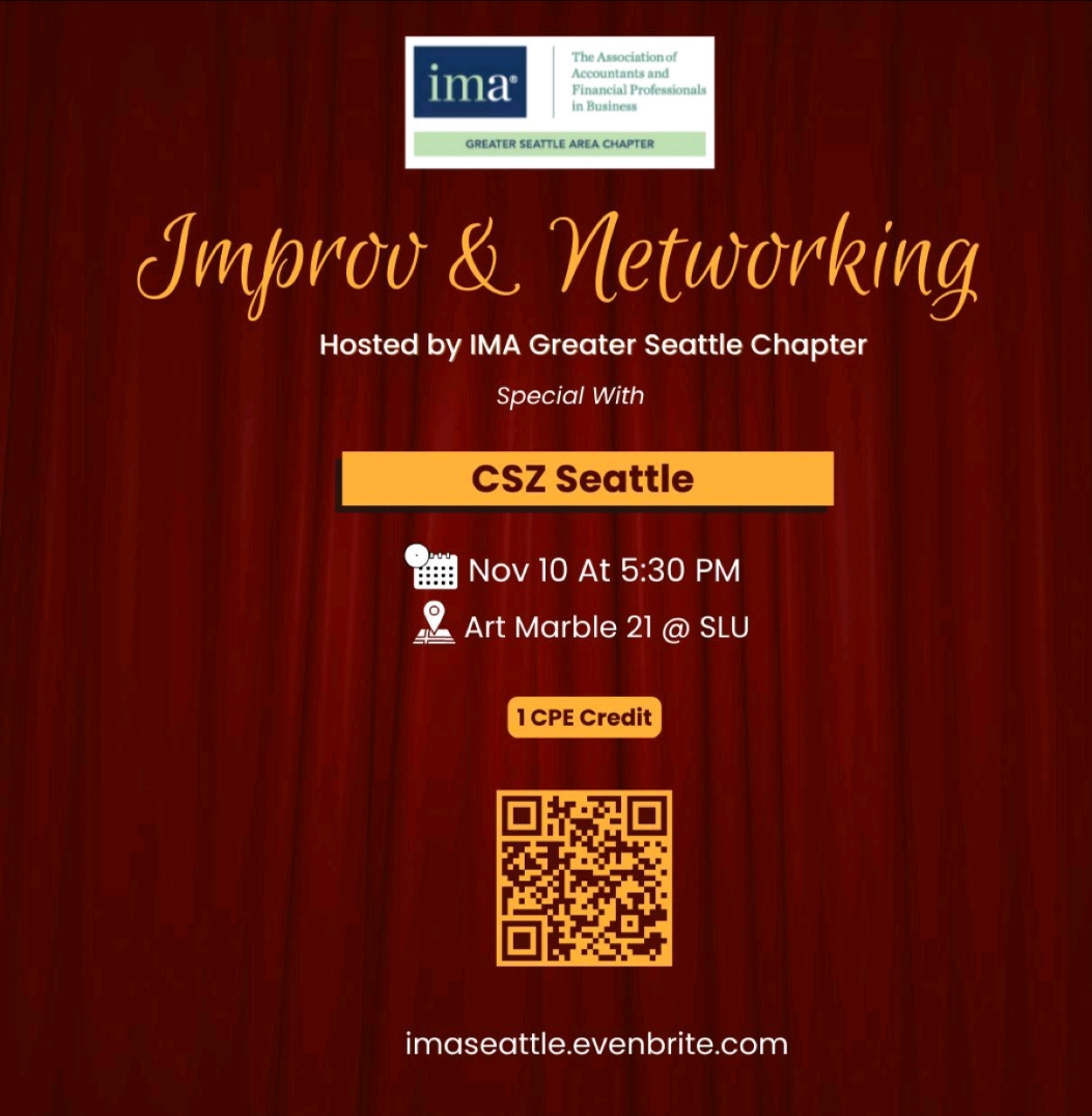 IMA Greater Seattle Presents: Improv and Networking! POAP image