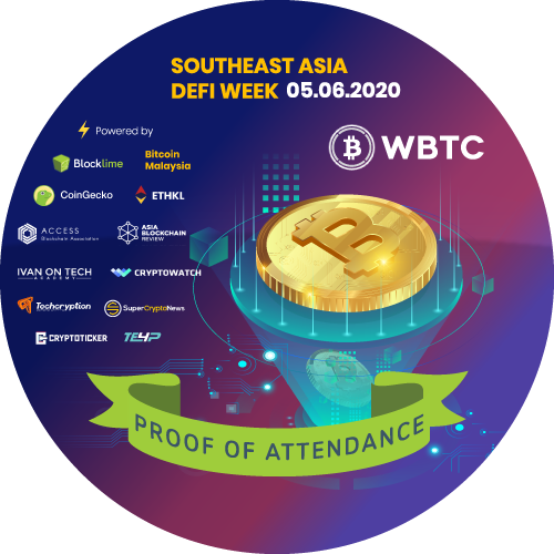 Intro to WBTC | Southeast Asia DeFi Week 05.06.2020 POAP image