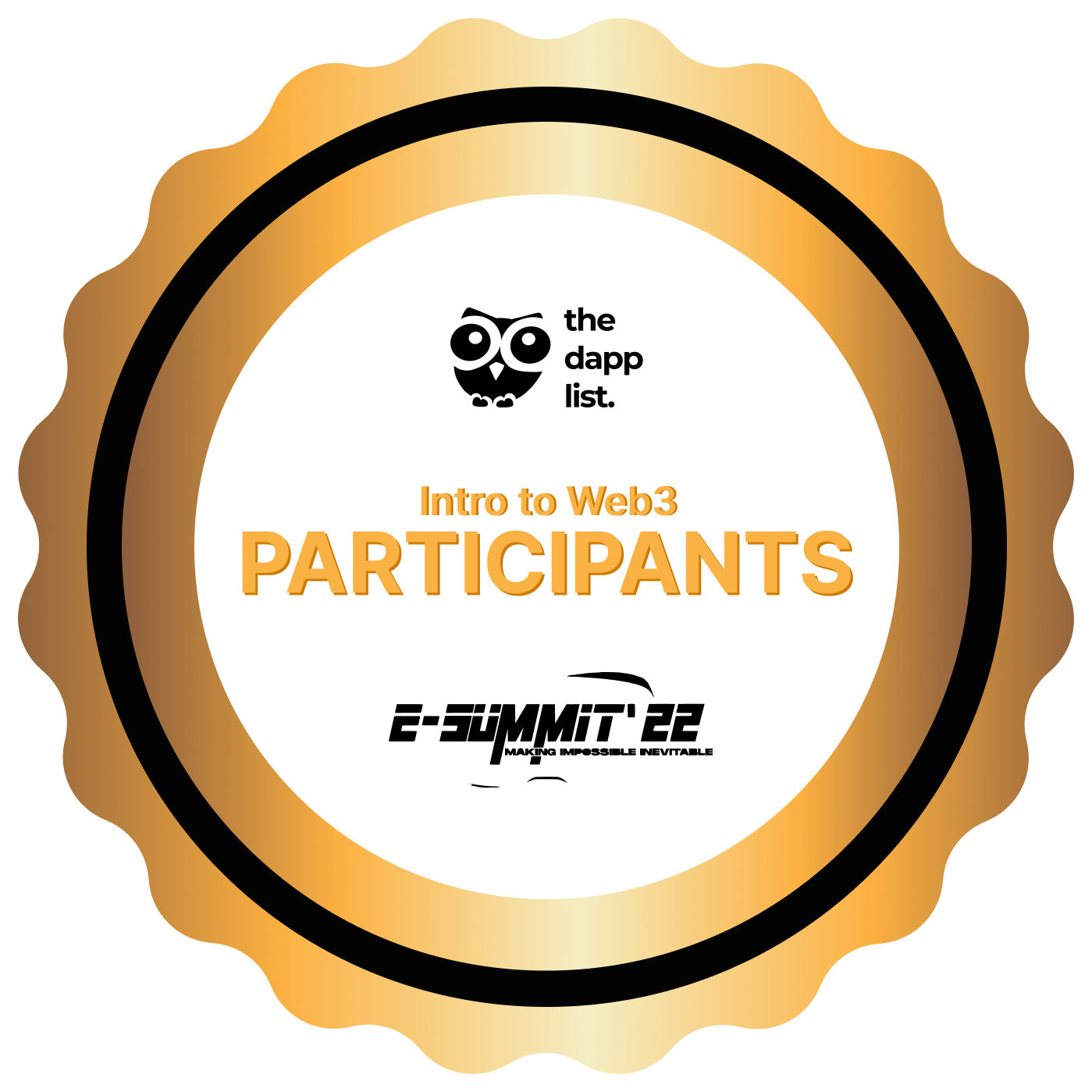 Intro To Web3 with E-Summit'22 - Participants  POAP image