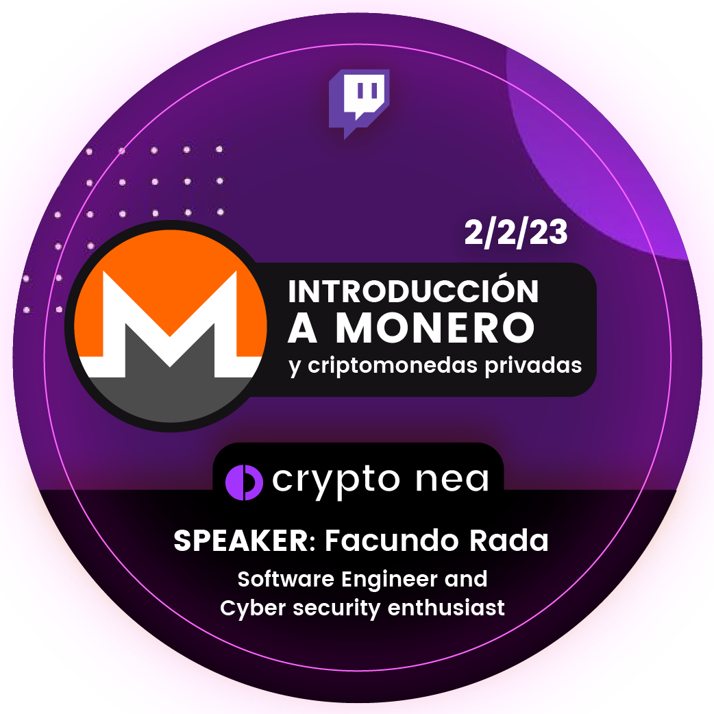 Introducción a Monero y criptomonedas privadas POAP image