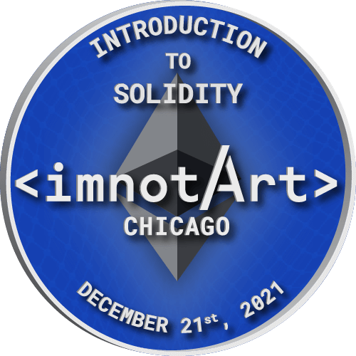 Introduction to Solidity @ imnotArt Chicago POAP image