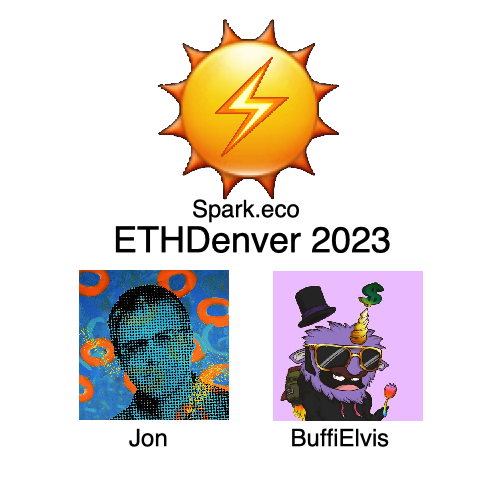 Jon w/ Spark at ETHDenver POAP image