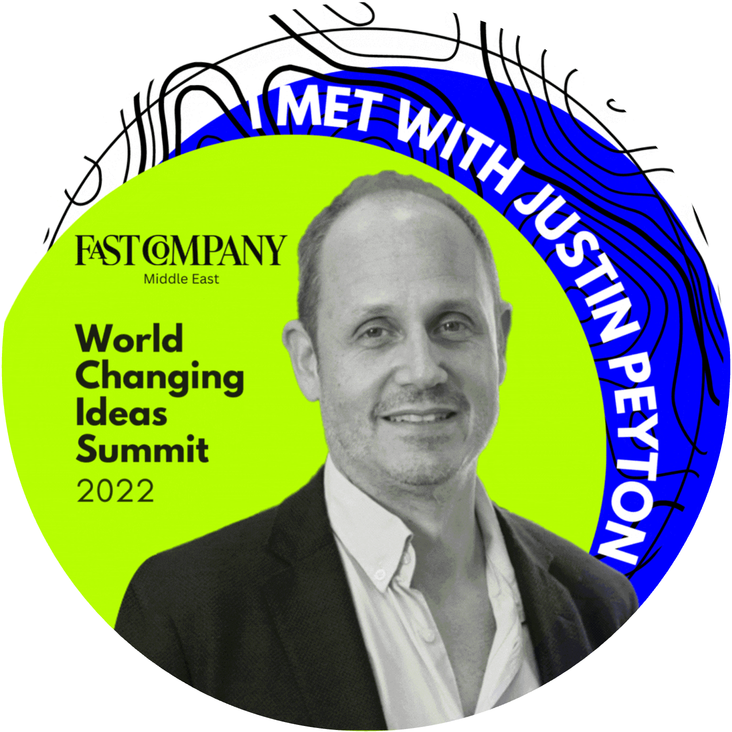 Justin Peyton @ Fast Company World Changing Ideas Summit Dubai POAP image