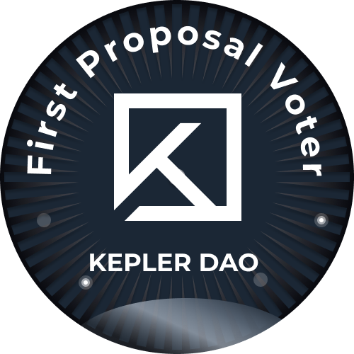 Kepler DAO First Proposal POAP image