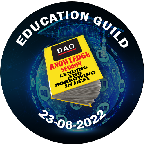 Knowledge Session on lending and borrowing in DeFi POAP image