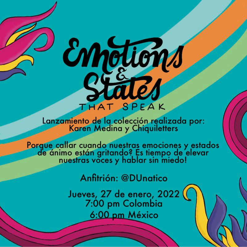 Lanzamiento colección NFT "Emotions & States that Speak" por @KarenMedinaArt_ y @Chiquiletters POAP image