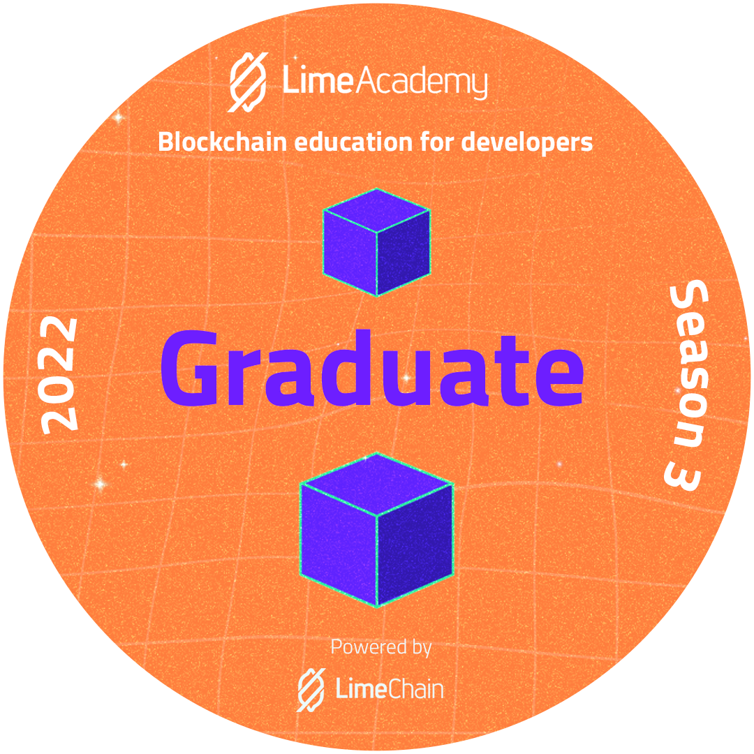 LimeAcademy Season 3 Graduate POAP image