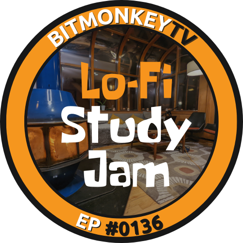 Lo-Fi Study Jam Sesh with Fireplace in Victorian Home| BitmonkeyTV #0136 POAP image