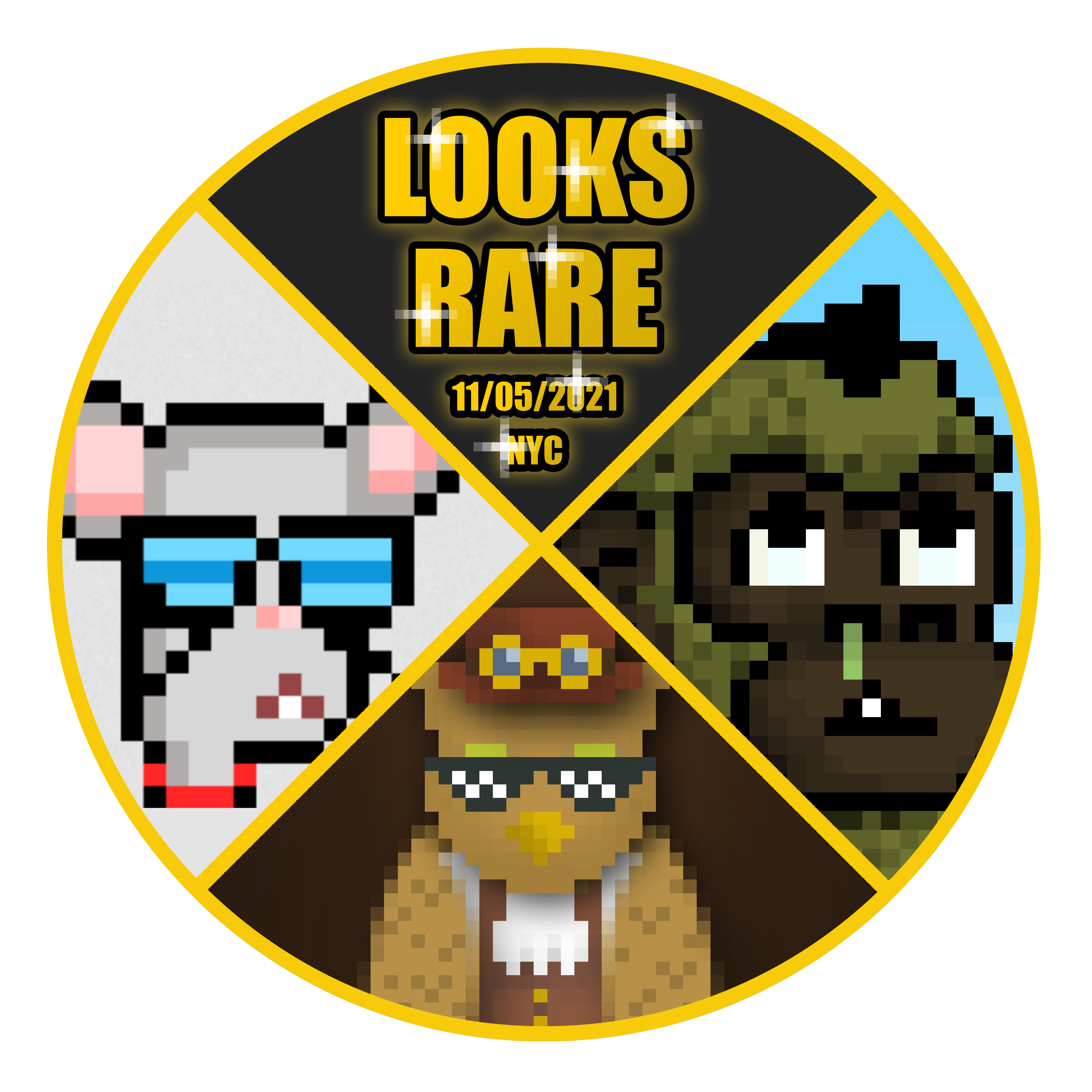 Looks Rare: Anonymice x Crypto Hoots x Cyberkongz POAP image