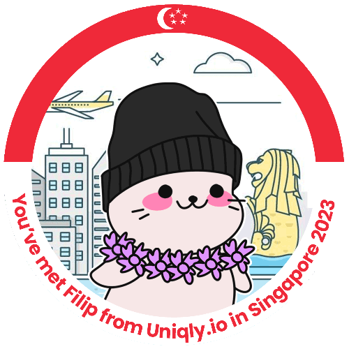Meeting Filip from Uniqly.io  [SINGAPORE 2023] POAP image