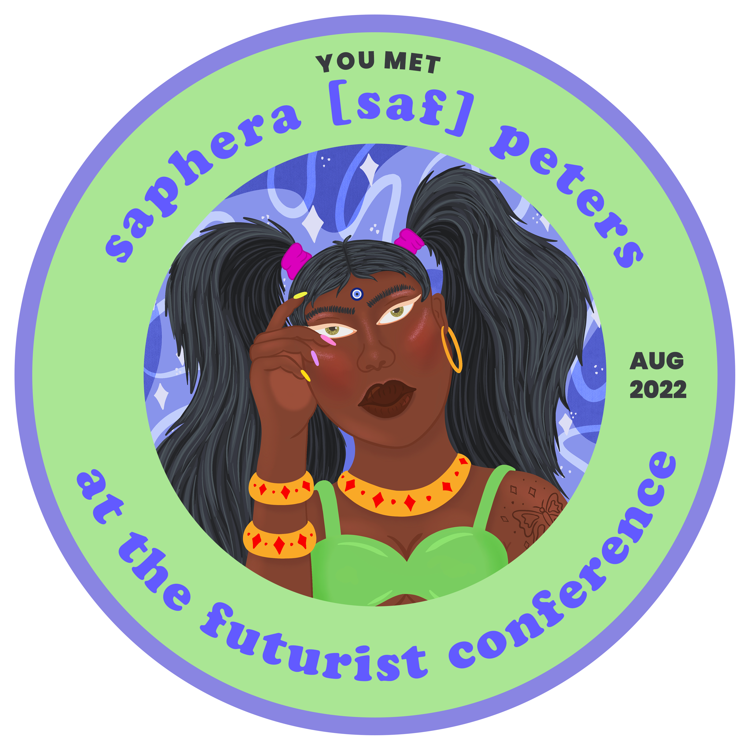 Met Saphera (Saf) Peters at the Futurist Conference POAP image