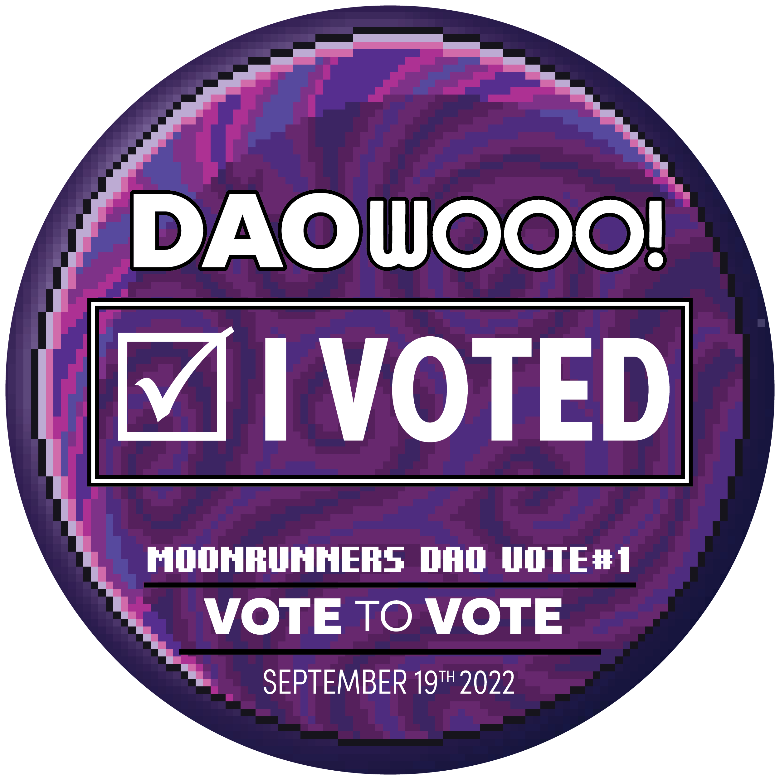 Moonrunners Dao First Vote POAP image
