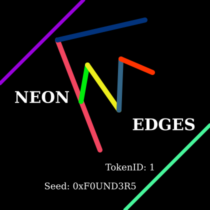 Neon Edges Founding Member POAP image