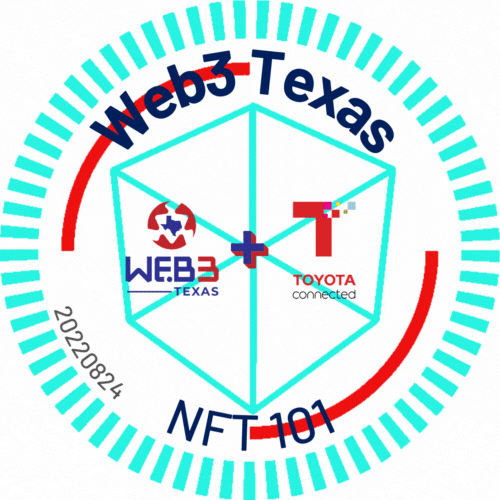 NFT 101 - Education Event - Web3 Texas + Toyota Connected POAP image