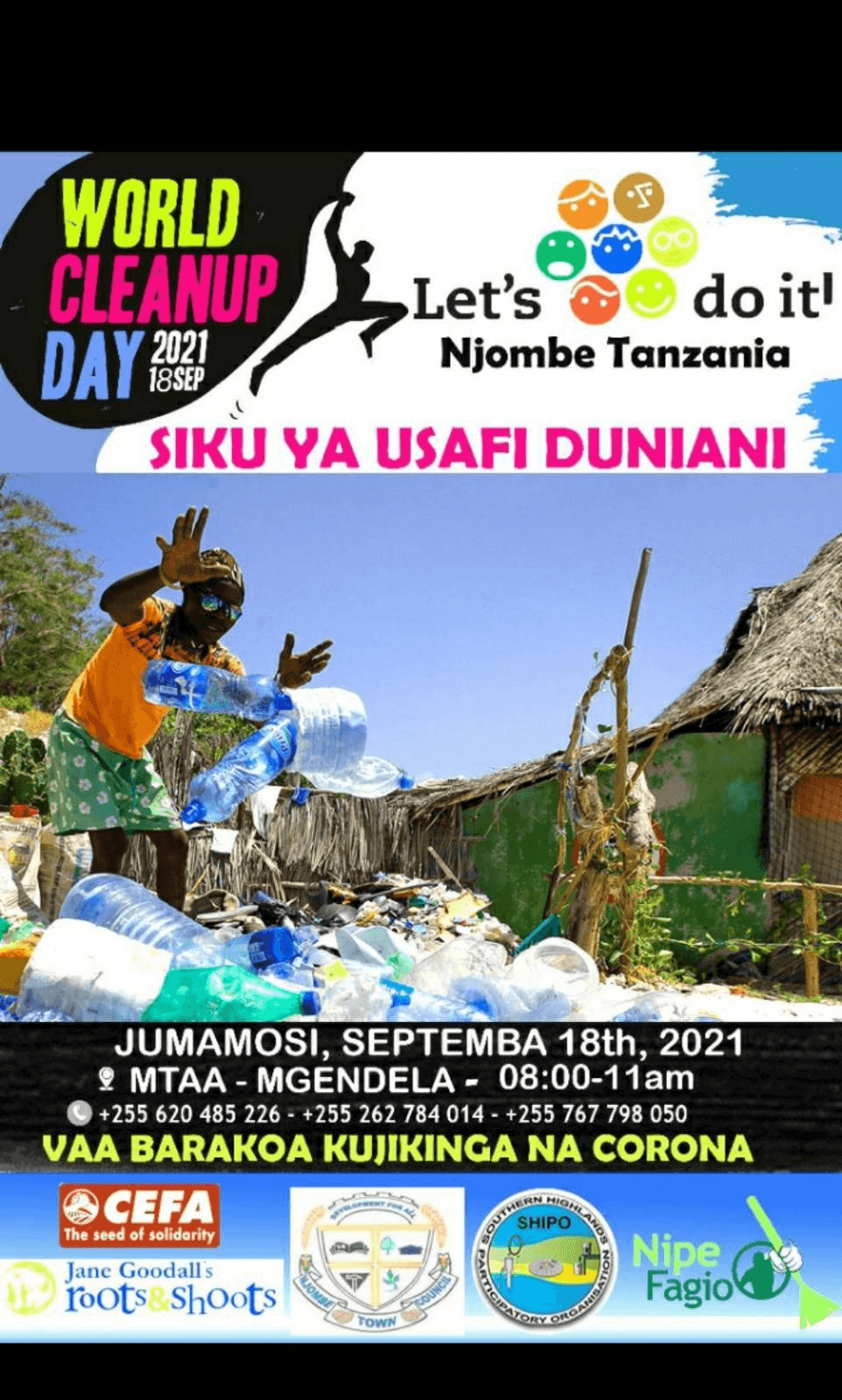 Njombe World Clean Up day 2021 POAP image