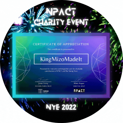 NPACT CERTIFICATE OF APPRECIATION - KING MIZO  POAP image