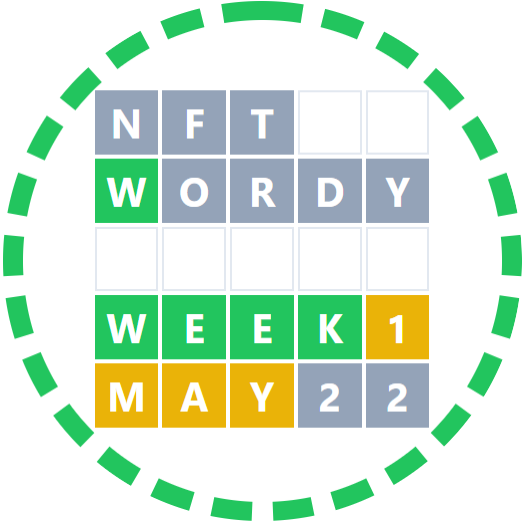 NTF WORDY Winner: WEEK 1 MAY 22 POAP image