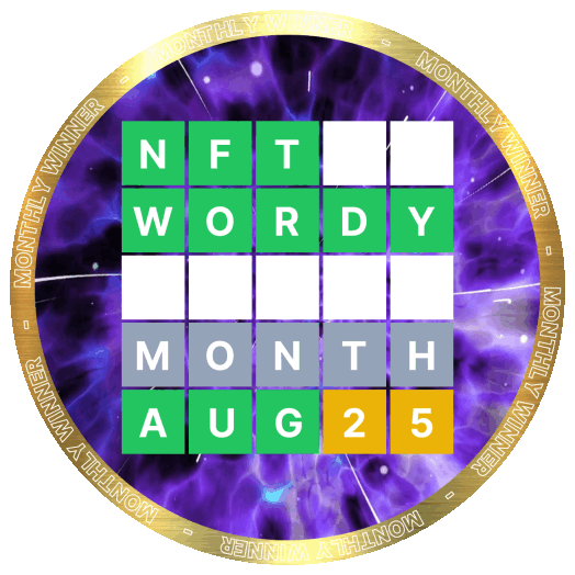 NTF WORDY Winner: AUGUST 2025 POAP image