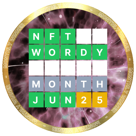 NTF WORDY Winner: JUNE 2025 POAP image