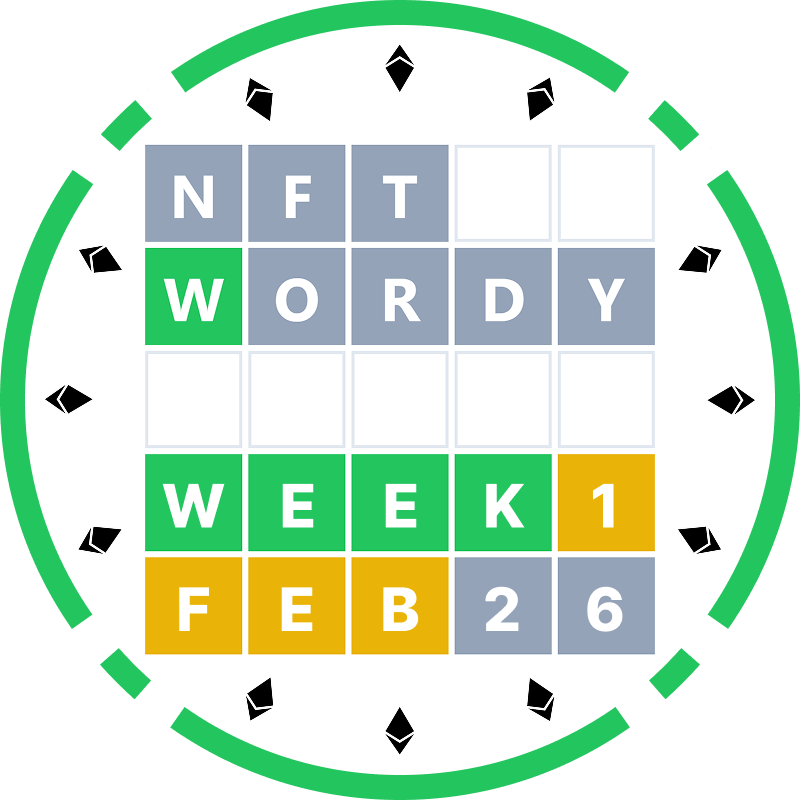 NTF WORDY Winner: WEEK 1 - FEB 26 POAP image