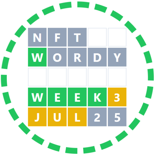 NTF WORDY Winner: WEEK 3 JUL 25 POAP image