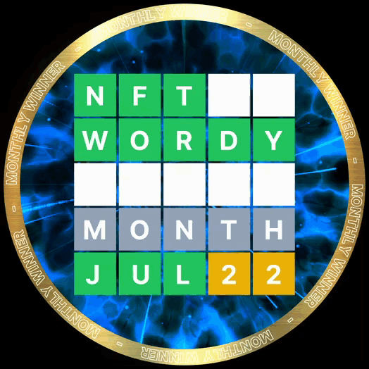 NTF WORDY Winners: JUL 2022 POAP image