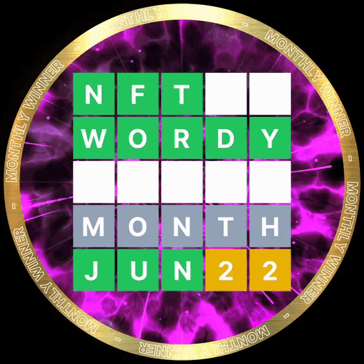NTF WORDY Winners: JUN 2022 POAP image