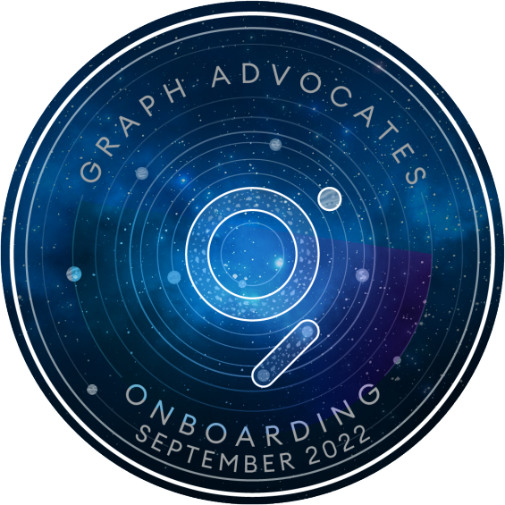 Onboarding Call The Graph AdvocatesDAO Program. 2022 POAP image