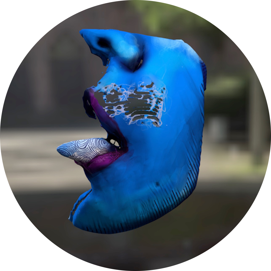 Our Blue Lady of the Garden (of memes) POAP image