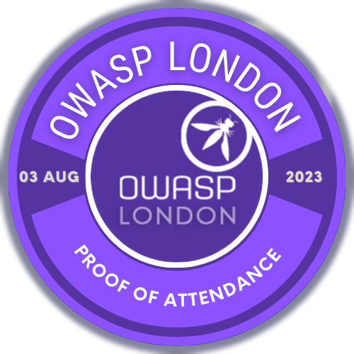 OWASP London Chapter Meetup [03 Aug 2023] POAP image