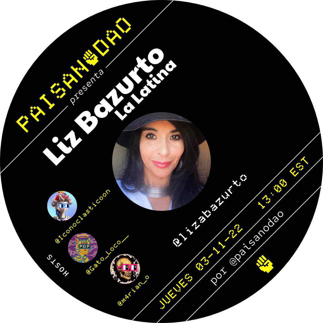 PaisanoDAO presenta:  LIZ BAZURTO / BizDev Coinbase POAP image