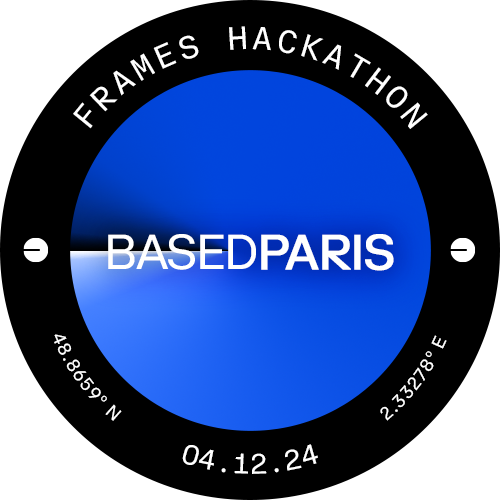 Paris Base Frames Hackathon - Paris Blockchain Week 2024 POAP image
