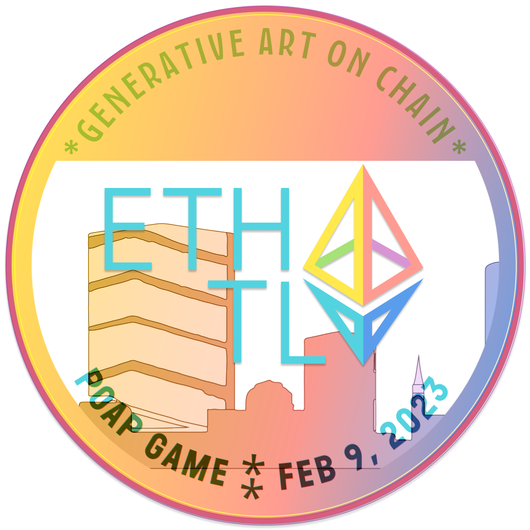 Participation in Generative Art on chain of EthTLV23 events POAP image