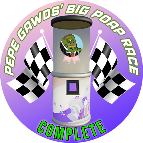 Pepe Gawds' Big POAP Race Finish POAP image