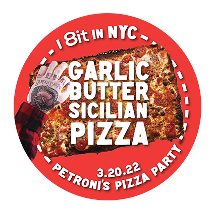 Petroni Pizza Party - Garlic Butter Sicilian - EdibleNFT Drop by 8it POAP image