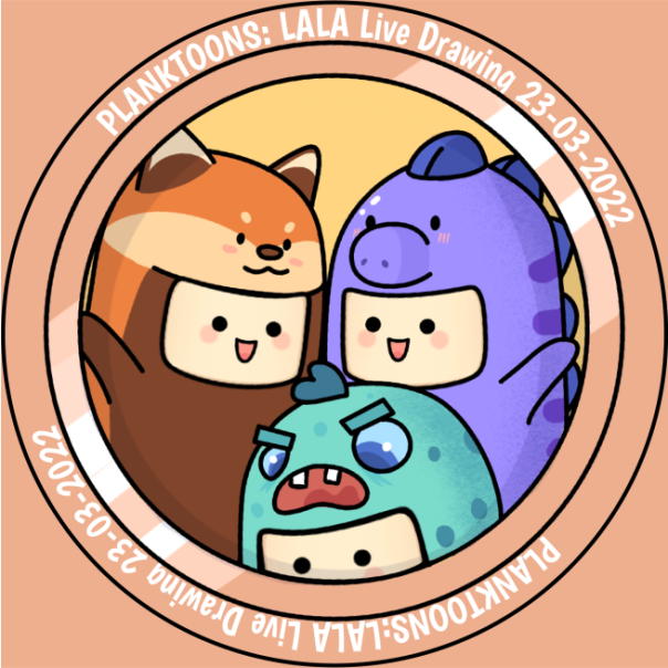 Planktoon Common Badge - LALA Live Drawing 23/03/2022 POAP image
