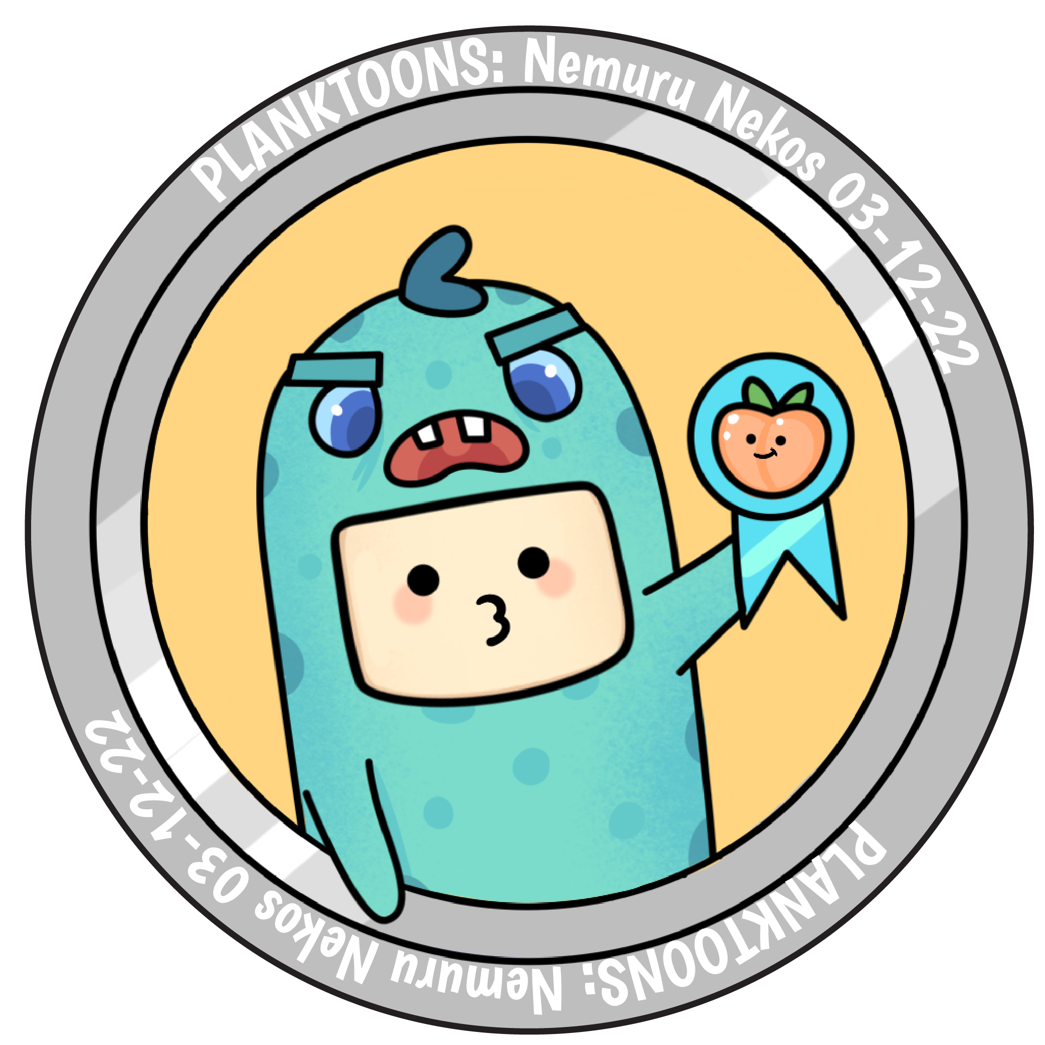 Planktoons Rare Badge - Nemuru Nekos Caturday Festival Event 03/12/22 POAP image