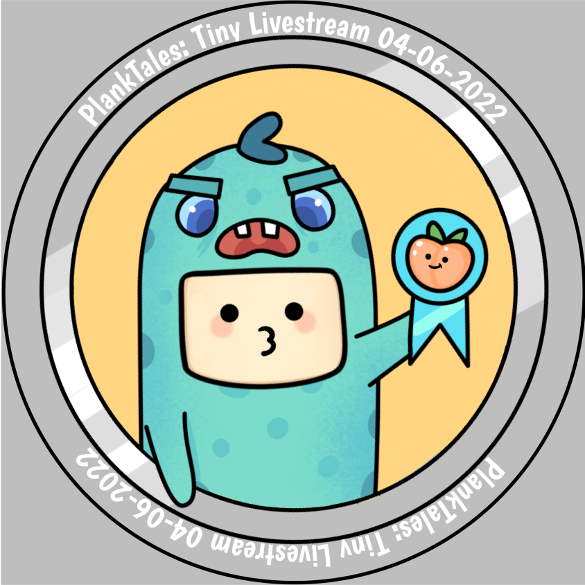 Planktoons Rare Badge - Tiny Live Stream 04/06/22 POAP image