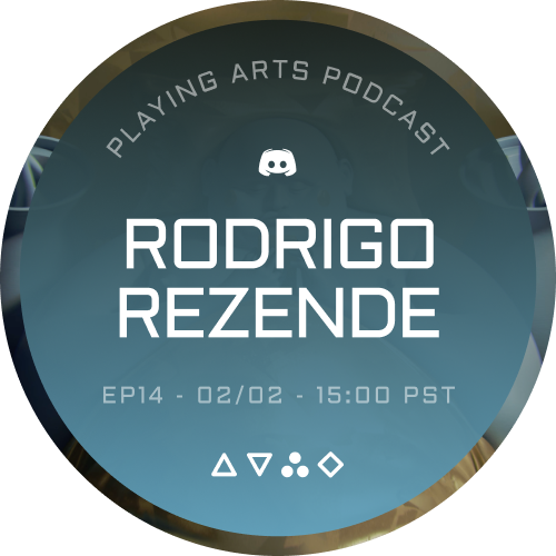Playing Arts Podcast • Ep14 Rodrigo Rezende • 5♣︎ POAP image