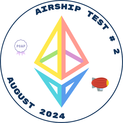 POAP Airship Testing # 2 - August 2024 POAP image