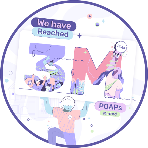 POAP Engineers celebrate 3M POAPs! POAP image